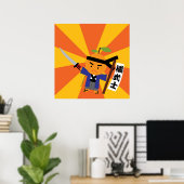 Poster Tangerine Samurai (Bureau à domicile)