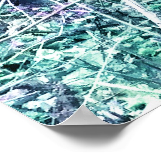 Poster Tangle en bleu (Coin)