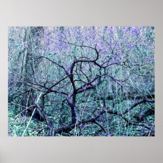 Poster Tangle en bleu