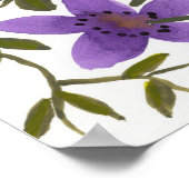 Poster Tangle fleur sauvage (Coin)