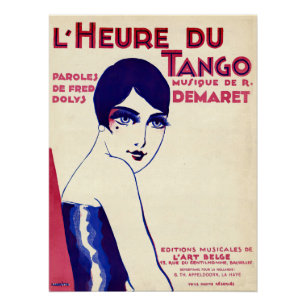 Poster Tango dans les années 1920