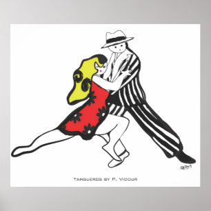 Poster Tango de caractères de Tangueros