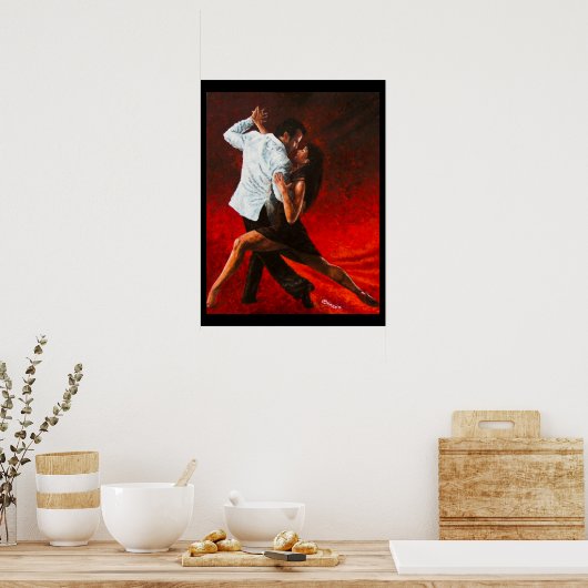 Poster Tango en rouge (Cuisine)