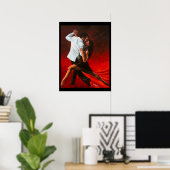 Poster Tango en rouge (Bureau à domicile)