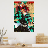 Poster Tanjiro Demon Slayer Manga (Cuisine)