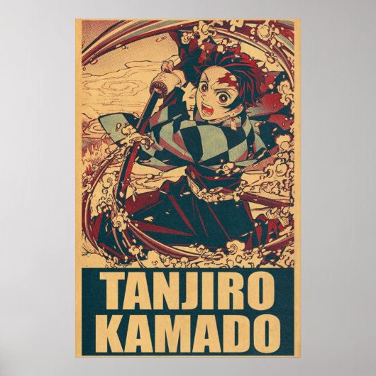 Poster Tanjiro Kamado Demon Slayer (Devant)