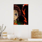 Poster Tanjiro Kamado Demon Slayer (Cuisine)