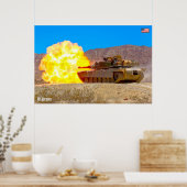 Poster TANK DE BATAILLE - M1 Abrams (Cuisine)