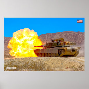 Poster TANK DE BATAILLE - M1 Abrams