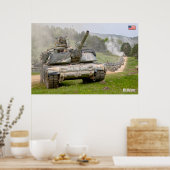 Poster TANK DE BATAILLE - M1 Abrams (Cuisine)