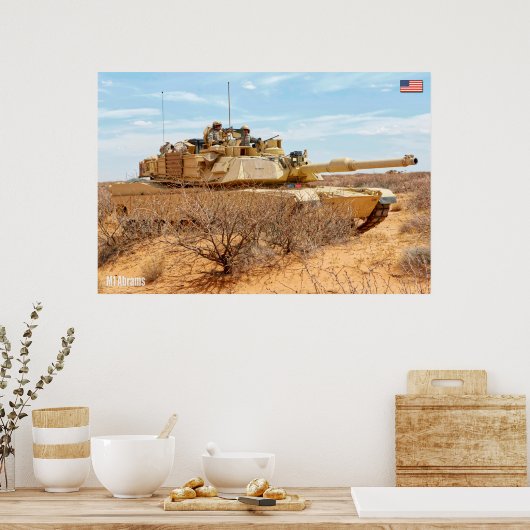 Poster TANK DE BATAILLE - M1 Abrams (Cuisine)