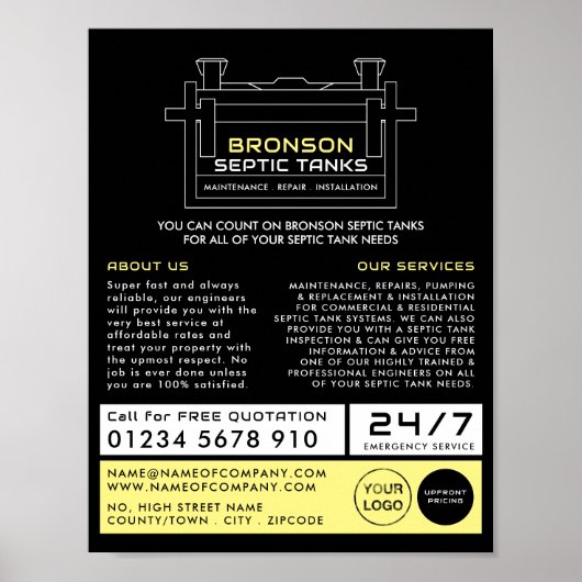 Poster Tank Septique, Compagnie Septique, Ingénieur Septi (Devant)