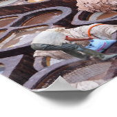 Poster Tanneries de Fès, Maroc (Coin)