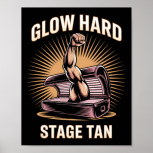 Poster Tanning Led Llow Hard Concurrents Fitness Fans Tan