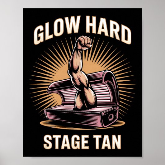 Poster Tanning Led Llow Hard Concurrents Fitness Fans Tan (Devant)