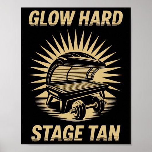 Poster Tanning Led Llow Hard Concurrents Fitness Fans Tan (Devant)