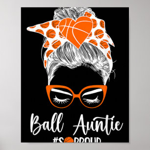 Poster Tante De Ball Tellement Fière Tante Tante De Baske