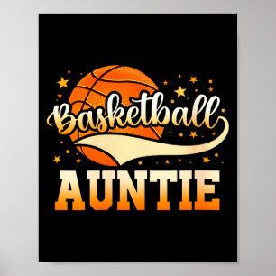 Poster Tante de basket-ball féminin