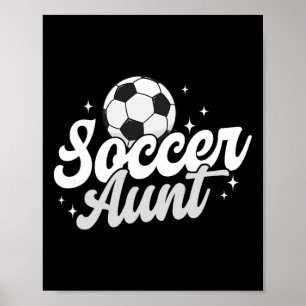 Poster Tante de football Tante fière d'un joueur de footb