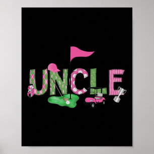 Poster Tante de golf Rose Trous en Un Golf 1er Anniversai
