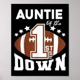 Poster Tante de la 1ère année de football de descente Pre