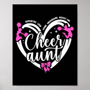 Poster Tante de pom-pom girls encouragent la tante de coe
