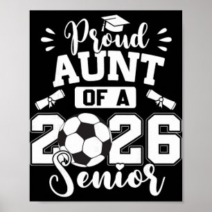 Poster Tante fière d'un senior de soccer Ll promotion 202