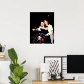 Poster Tante Sharon sur une Harley (Bureau à domicile)
