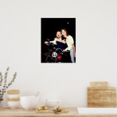Poster Tante Sharon sur une Harley (Cuisine)