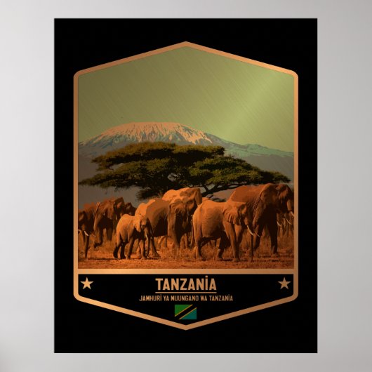 Poster Tanzanie (Devant)