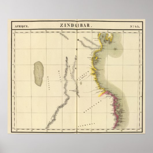 Poster Tanzanie, Mozambique 43 (Devant)