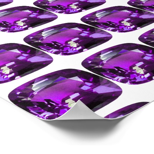 Poster Tanzanite Gemstone Purple (Coin)
