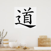 Poster Tao ou Dao est le mot chinois pour le chemin (Cuisine)