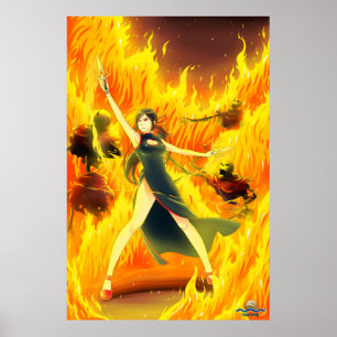 Poster TAOFEWA - Vagues de Gabija d'affiche du feu