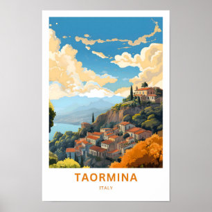 Poster Taormina Italie Imprimer voyage