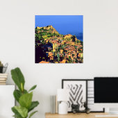 Poster TAORMINE - Sicile - (Bureau à domicile)