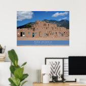 Poster Taos Pueblo (Bureau à domicile)