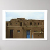 Poster Taos Pueblo (Devant)