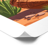 Poster Taos vintage Nouveau-Mexique (Coin)