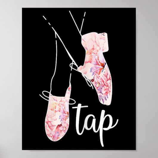 Poster Tap Dance Lover Tap Danseuse Professeur de danse (Devant)