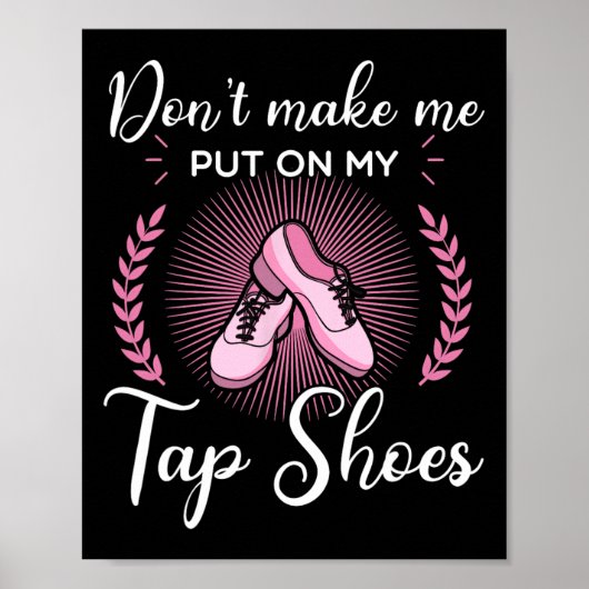 Poster Tap Danse Danse Danse Rythme Tapping Chaussures So (Devant)