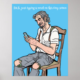 Poster Tapage d'un roman - Textes d'impression