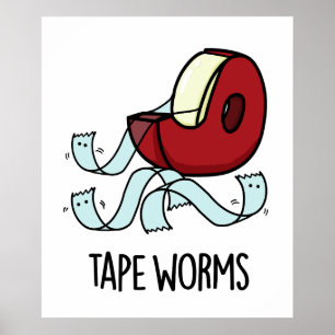 Poster Tape Vers Drôles de Blagues de Ruban Adhésif