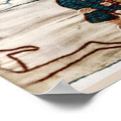 Poster TAPESTRE BAYEUX Mort du roi Harold à la bataille (Coin)