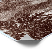 Poster Tapir asiatique - Couleur Arrière - plan et bordur (Coin)