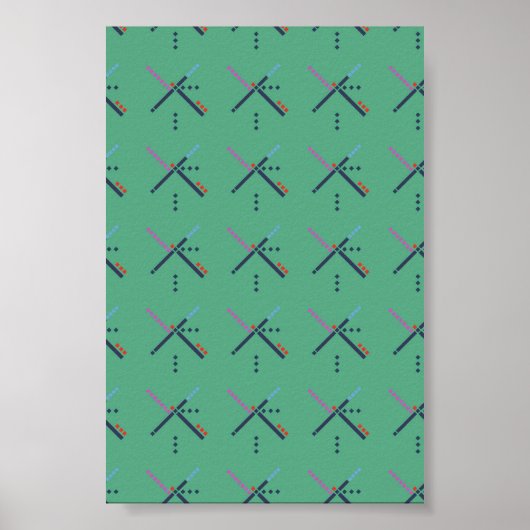 Poster Tapis aéroport PDX (Devant)