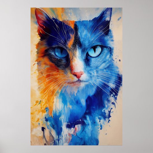 Poster Tapis animal mignonne adorable animal compagnon (Devant)