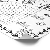 Poster Tapis de coloriage anniversaire golf modifiable (Coin)