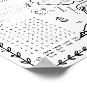 Poster Tapis de coloriage modifiable jacobs ladder (Coin)