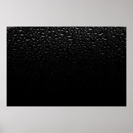 Poster Tapis de la zone florale noire et blanche (Devant)